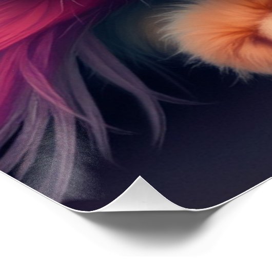 Fantasy Cat Poster (Ecke)