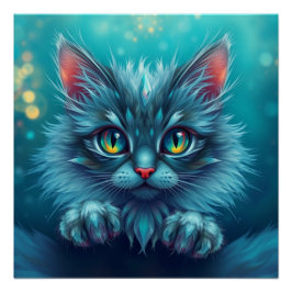 Fantasy Cat Poster