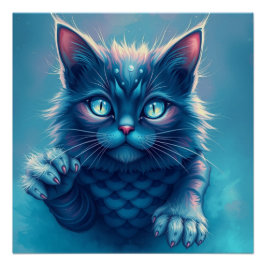 Fantasy Cat Poster
