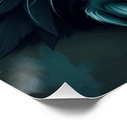 Fantasy Cat Poster (Ecke)