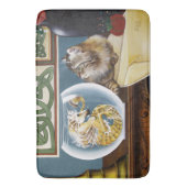 Fantasy Cat Sea Horse Badematte (Vorderseite Vertikal)