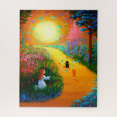 Fantasy Cats Butterfys Moon Puzzle (Vertikal)