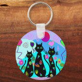 "Fantasy Cats of Summer" Schlüsselanhänger (Vorderseite)