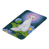 Fantasy Cats Oracle Affirmation - Achtsamkeit Magnet (Linke Seite)