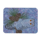 Fantasy Cats Oracle Affirmation - Winter Magnet (Horizontal)