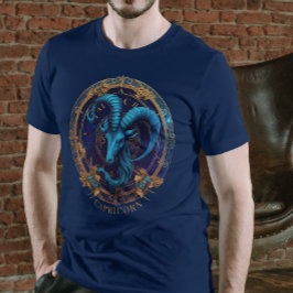 Fantasy Celestial Zodiac Symbol Capricorn Geburtst T-Shirt
