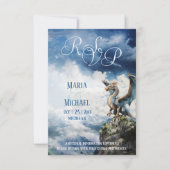 Fantasy Celtic Dragon RSVP Card (Vorderseite)