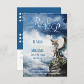 Fantasy Celtic Dragon RSVP Card (Vorne/Hinten)