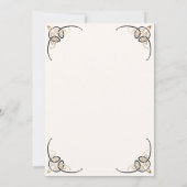 Fantasy Celtic Mittelalterliche Hochzeit Einladung (Rückseite)