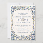 Fantasy Celtic Mittelalterliche Hochzeit Einladung (Vorderseite)