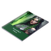 Fantasy Celtic Warriors Prinzessin Notizblock (Linke Seite)