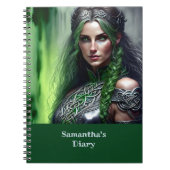 Fantasy Celtic Warriors Prinzessin Notizblock (Vorderseite)