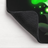 Fantasy Chanterelle Glows Green Mushroom Mousepad (Ecke)