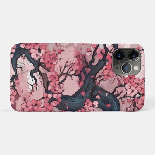 Fantasy Cherry Blossom Dreamscape Case-Mate iPhone Hülle (Rückseite (Horizontal))