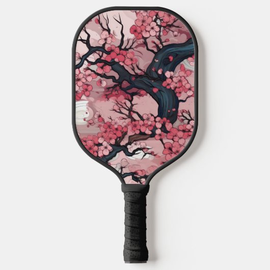 Fantasy Cherry Blossom Dreamscape Pickleball Schläger (Vorderseite)