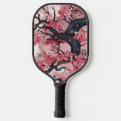 Fantasy Cherry Blossom Dreamscape Pickleball Schläger (Rückseite)