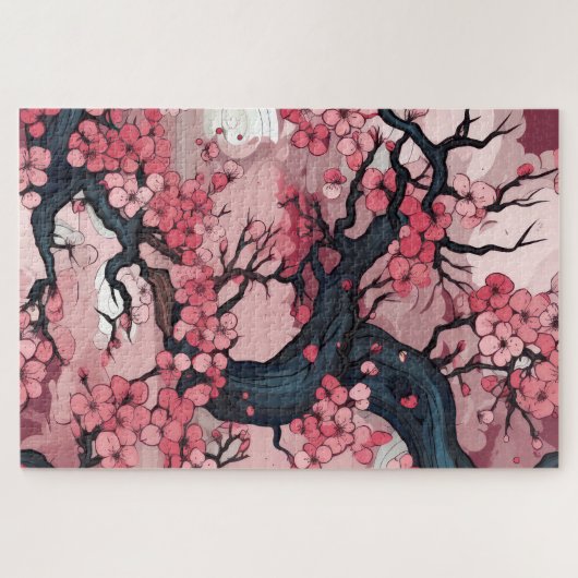 Fantasy Cherry Blossom Dreamscape Puzzle (Horizontal)