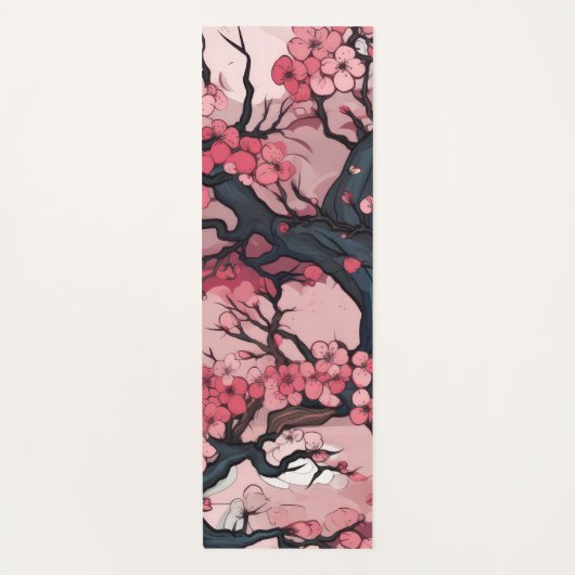 Fantasy Cherry Blossom Dreamscape Yogamatte (Vorderseite)