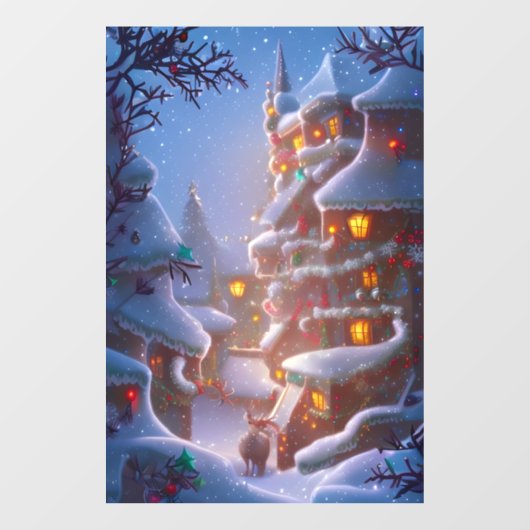 Fantasy Christmas 4 Window Cloning Fensteraufkleber (Blatt)