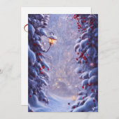 Fantasy Christmas 5 Grußkarte Feiertagskarte (Vorne/Hinten)