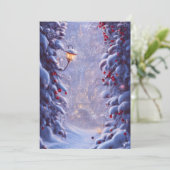 Fantasy Christmas 5 Grußkarte Feiertagskarte (Stehend Vorderseite)
