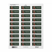 Fantasy Christmas Elf Address Label - blond (Vorne)