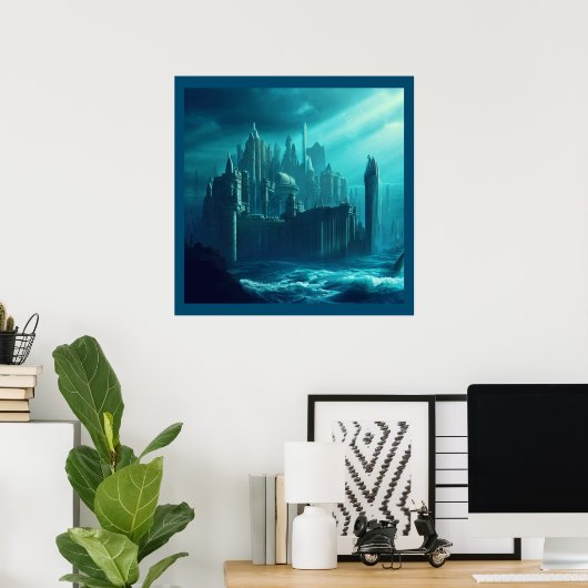 Fantasy City of Atlantis 1 Poster (Heimbüro)
