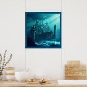 Fantasy City of Atlantis 1 Poster (Küche)