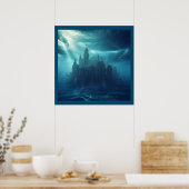 Fantasy City of Atlantis (2) Poster (Küche)