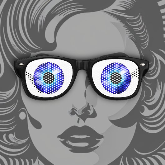 Fantasy Color Eyes Saphire Sonnenbrille