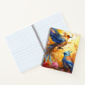 Fantasy Colorful Bird-Notebook Notizblock (Innenseite)