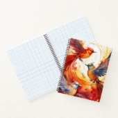 Fantasy Colorful Bird-Notebook Notizblock (Innenseite)