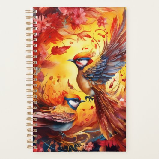 Fantasy Colorful Bird Planer (Vorderseite)