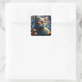 Fantasy Colorful Cat Stickers (Tasche)