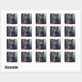 Fantasy Colorful Cat Stickers (Blatt)
