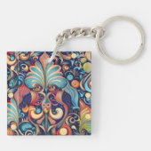 Fantasy Colorful Magician Schlüsselanhänger (Rückseite)