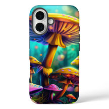 Fantasy Colorful Mushrooms iPhone Case