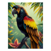 Fantasy Colorful Parrot Poster (Vorderseite)