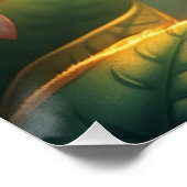 Fantasy Colorful Parrot Poster (Ecke)