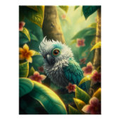 Fantasy Colorful Parrot Poster (Vorderseite)