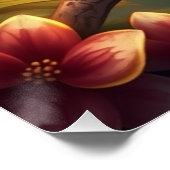 Fantasy Colorful Parrot Poster (Ecke)