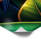 Fantasy Colorful Parrot Poster (Ecke)