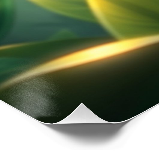 Fantasy Colorful Parrot Poster (Ecke)