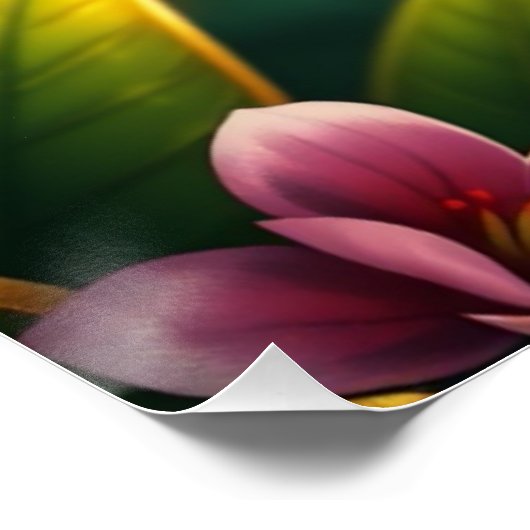 Fantasy Colorful Parrot Poster (Ecke)