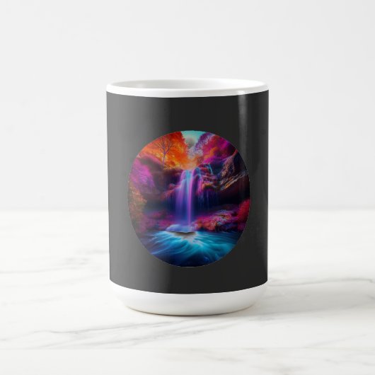 Fantasy Colorful Wasserfall Kaffeetasse (Mittel)