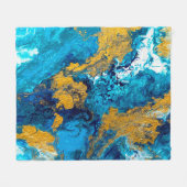 Fantasy Colors: Artistic Abstrakt Background. Fleecedecke (Vorderseite (Horizontal))
