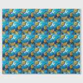 Fantasy Colors: Artistic Abstrakt Background. Geschenkpapier (Flach)