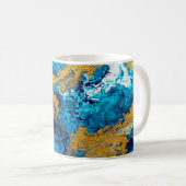 Fantasy Colors: Artistic Abstrakt Background. Kaffeetasse (VorderseiteRechts)