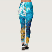 Fantasy Colors: Artistic Abstrakt Background. Leggings (Rückseite)