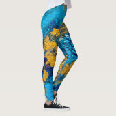 Fantasy Colors: Artistic Abstrakt Background. Leggings (Rechts)